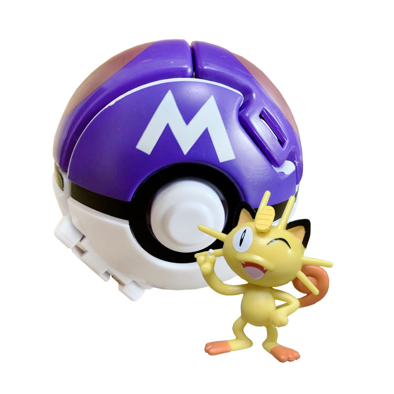 Pokeball Meowth Pokemon Figuren