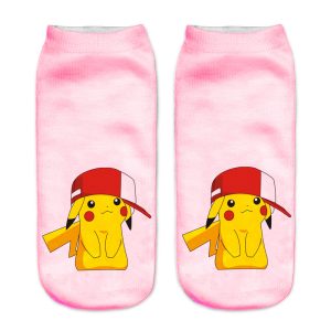 Pokemon Socken Pikachu Rosa Crew Socken