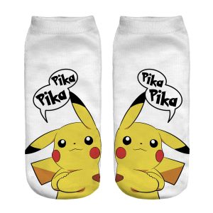 Pokemon Socken Pikachu Weiß Crew Socken