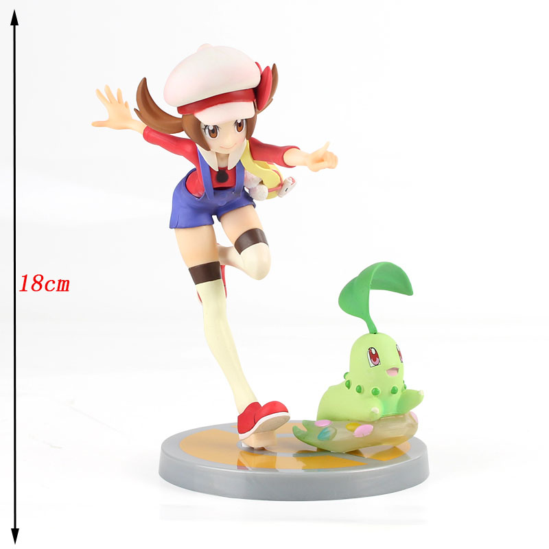 Figuren Pokemon Lyra Kotone Und Chikorita