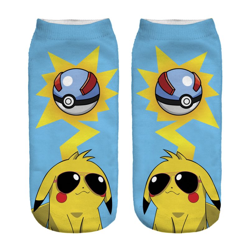 Pokemon Socken Pikachu Poke Ball Crew Socken