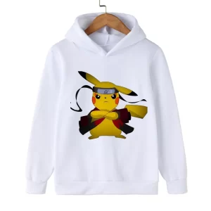 Weiß Pokemon Kapuzenpullover Pikachu Cos Naruto Kinder Hoodie