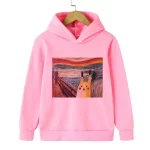 Rosa Pokemon Kapuzenpullover Pikachu Van Gogh Kinder Hoodie