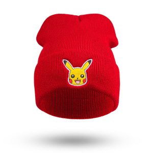 Pokemon Mütze Pikachu Rot Beanie