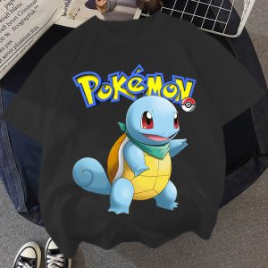 Pokemon Kinder Shirt Squirtle Schwarz Shirt