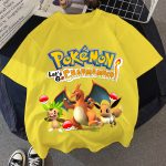 Pokemon Kinder Shirt Charizard Gelb Shirt