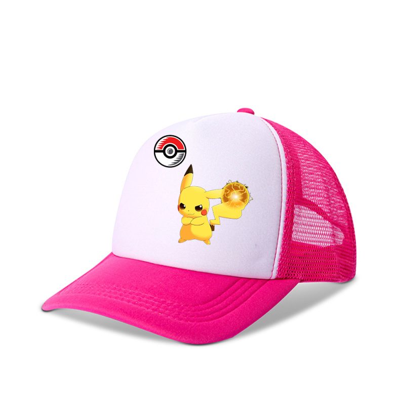 Pokemon Cap Pikachu Rosa Trucker Cap