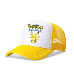 Pokemon Cap Pikachu Gelb Trucker Hut