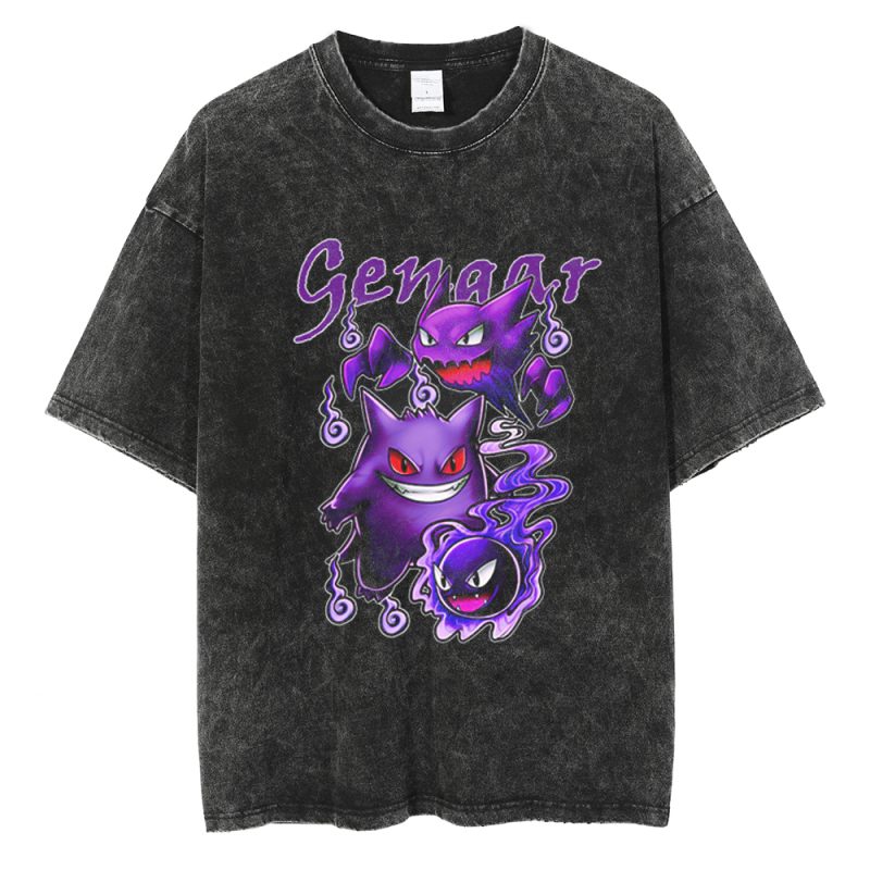 Pokemon Oversize Shirt Geist Gengar Gym Shirt
