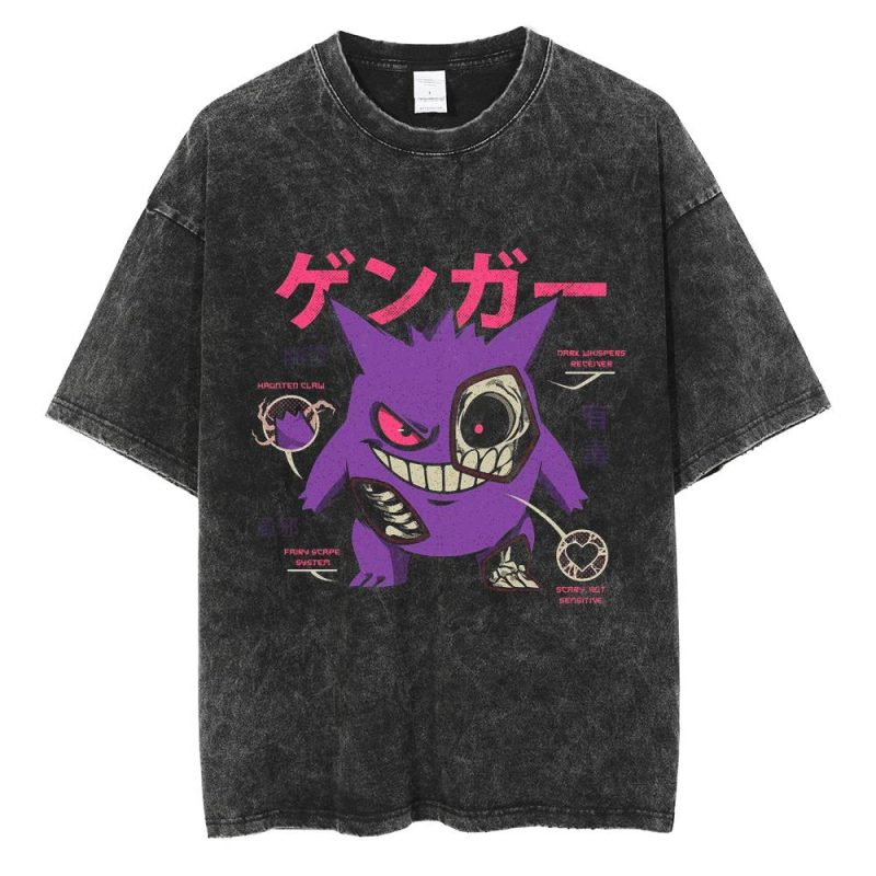 Pokemon Oversize Shirt Halloween Gengar Shirt