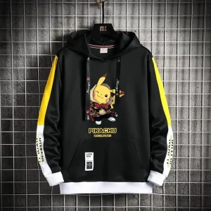 Pokemon Hoodie Pikachu Schwarz Kapuzenpullover