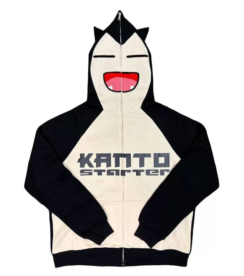 Pokemon Hoodie Snorlax Schwarz Kapuzenpullover