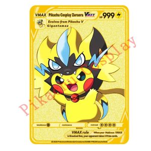 Pokemon Karten Pikachu Cosplay Zeraora Metall Sammelkarten