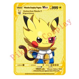 Pokemon Karten Pikachu Cosplay Vegeta Metall Sammelkarten