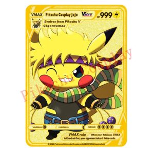 Pokemon Karten Pikachu Cosplay Jojoo Metall Sammelkarten
