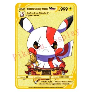 Pokemon Karten Pikachu Cosplay Kratos Metall Sammelkarten