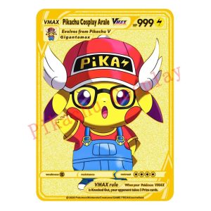 Pokemon Karten Pikachu Cosplay Arale Metall Sammelkarten