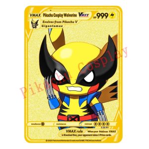 Pokemon Karten Pikachu Cosplay Wolverine Metall Sammelkarten