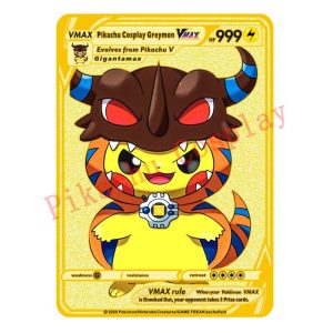 Pokemon Karten Pikachu Cosplay Greymon Metall Sammelkarten