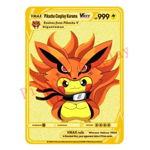 Pokemon Karten Pikachu Cosplay Kurama Metall Sammelkarten