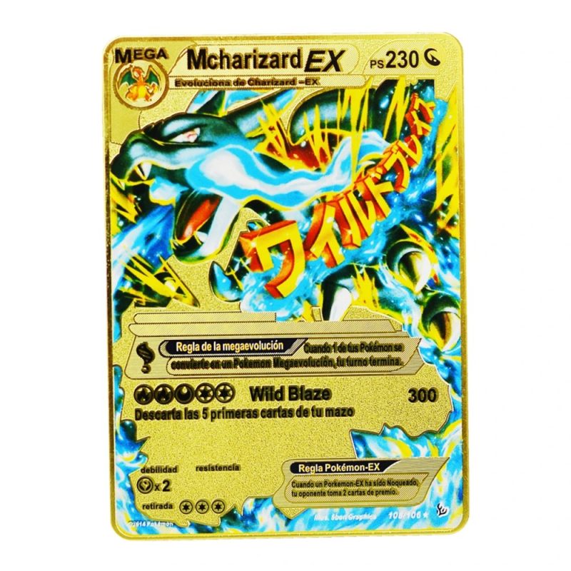 Pokemon Karten Mcharizard EX Metall Sammelkarten
