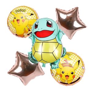 Pokemon Geburtstagsdekorationen 5 Pokemon Luftballons