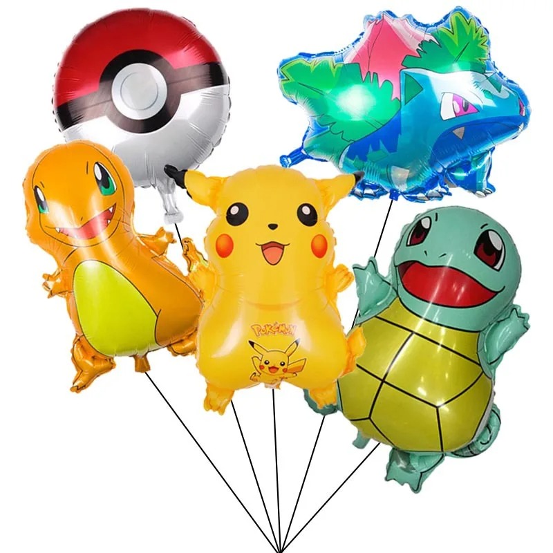 Pokemon Geburtstagsdekorationen 5 Pokeball Luftballons