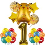 Pokemon Geburtstagsdekorationen 1 Jahr Pokemon Luftballons