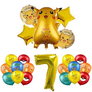 Pokemon Geburtstagsdekorationen 7 Jahr Pokemon Luftballons