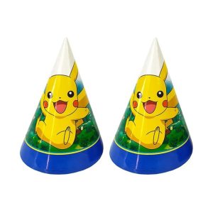 Pokemon Geburtstagsdekorationen 6 Pokemon Partyhüte