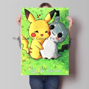 Pokemon Wandbilder Pikachu Love Poster