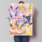 Pokemon Wandbilder Blitza Flamara Evoli Poster