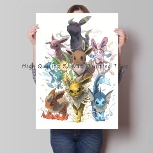 Pokemon Wandbilder Blitza Freunde Poster