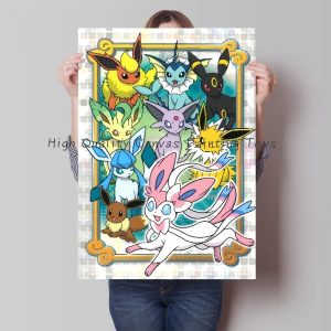 Pokemon Wandbilder Aquana Blitza Evoli Poster