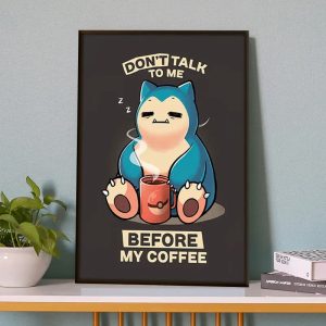 Pokemon Leinwandbilder Coffee Relaxo Poster