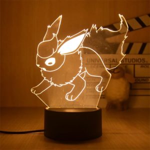 Pokemon LED Tischlampe 3D Flamara Dekoration