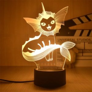 Pokemon LED Tischlampe 3D Aquana Dekoration