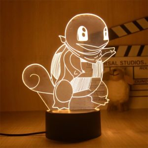 Pokemon LED Tischlampe 3D Schiggy Dekoration