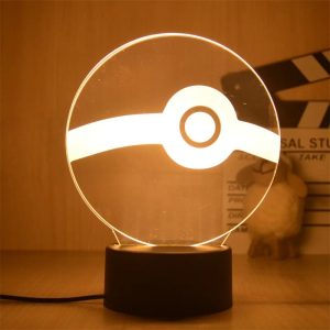 Pokemon LED Tischlampe 3D Pokeball Dekoration