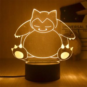 Pokemon LED Tischlampe 3D Relaxo Dekoration