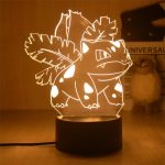 Pokemon LED Tischlampe 3D Bisaknosp Dekoration