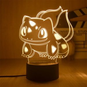 Pokemon LED Tischlampe 3D Bisasam Dekoration