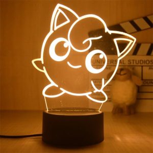 Pokemon LED Tischlampe 3D Pummeluff Dekoration