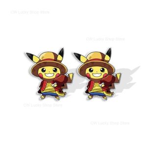 Pokemon Accessoires Pikachu Luffy Ohrringe