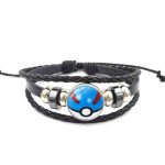 Pokemon Armband Pokeball Blau Handgelenksarmband